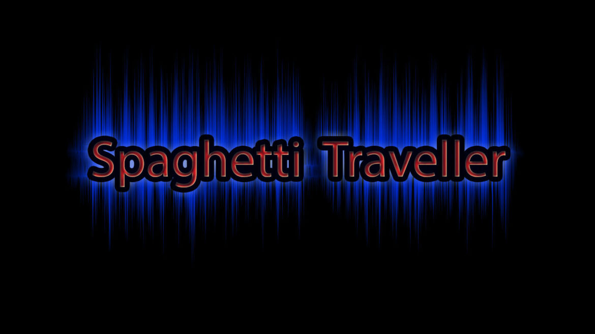 spaghetti traveller logo background
