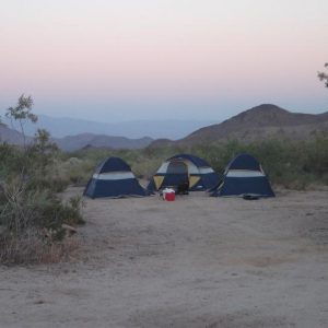 camping in mojave