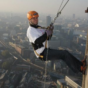 Tom Bourlet Abseiling