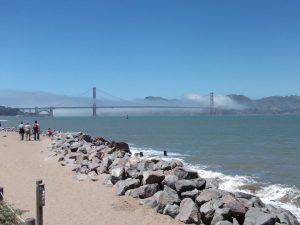 foggy bridge