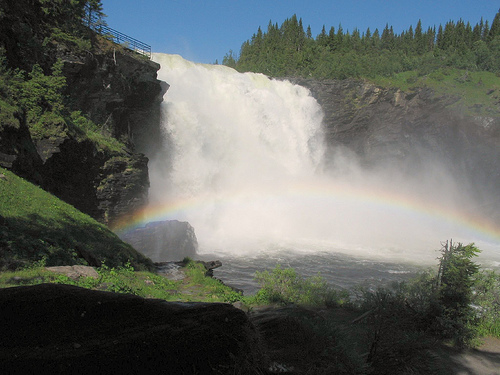 Tannforsen waterfall