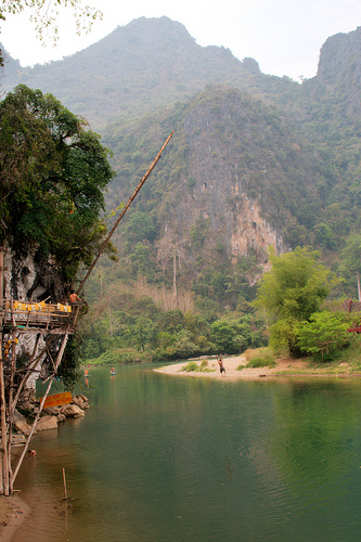 Tubing in Laos