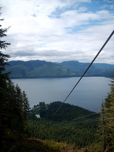Alaska zip line