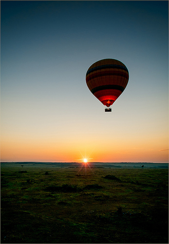 kenya hot air balloon