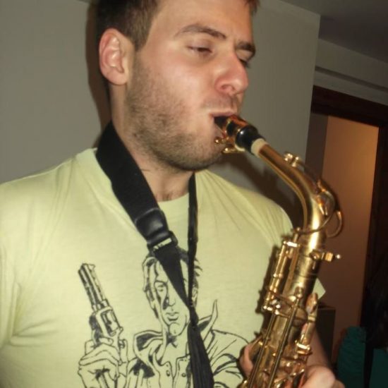 Tom Bourlet Playing The Saxophone