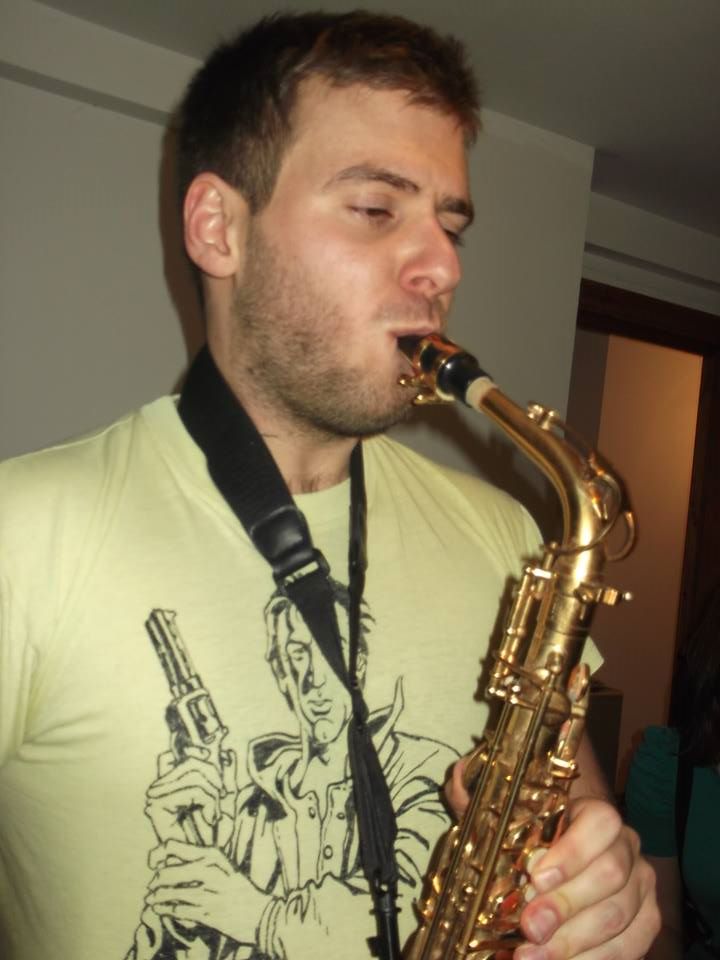 Tom Bourlet Playing The Saxophone