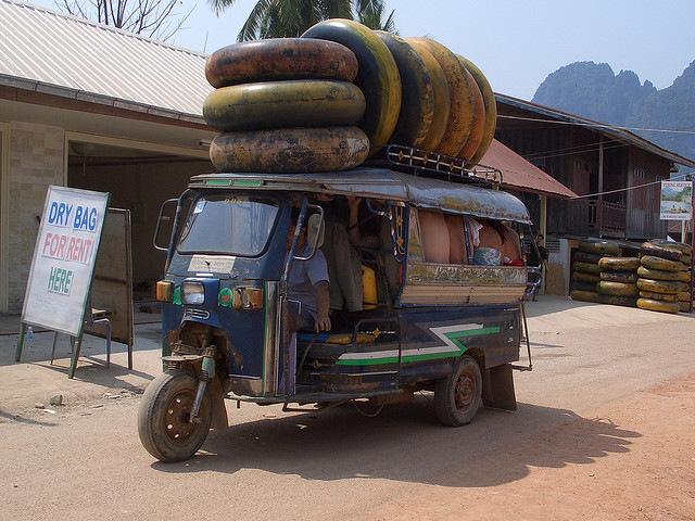Tubing van man