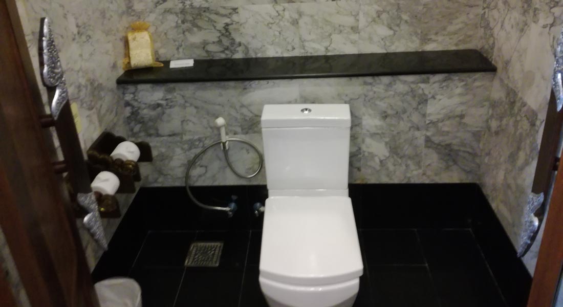 toilet in villa