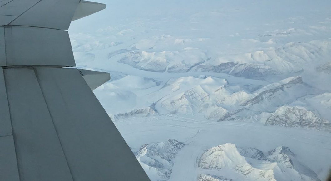 Flying Over Snow