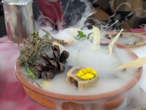 dry ice steak tartare