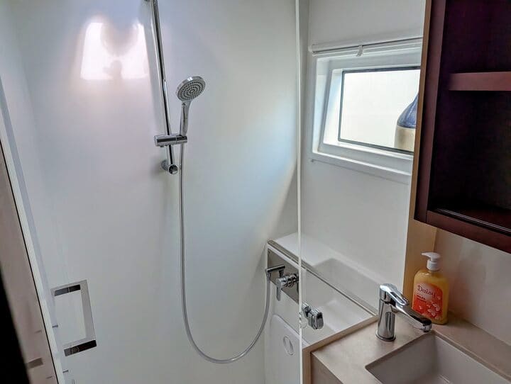 shower on the boat
