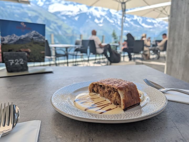Apple Strudel in the Swiss Alps